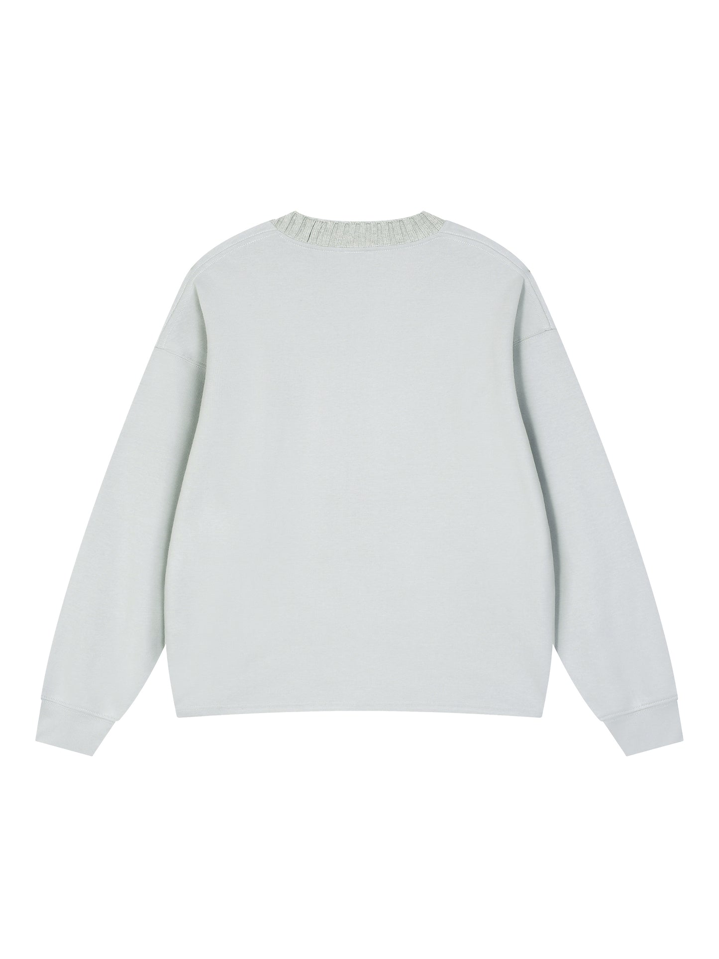 Knitted Round Neck Oversize Sweatshirt - Gorilian