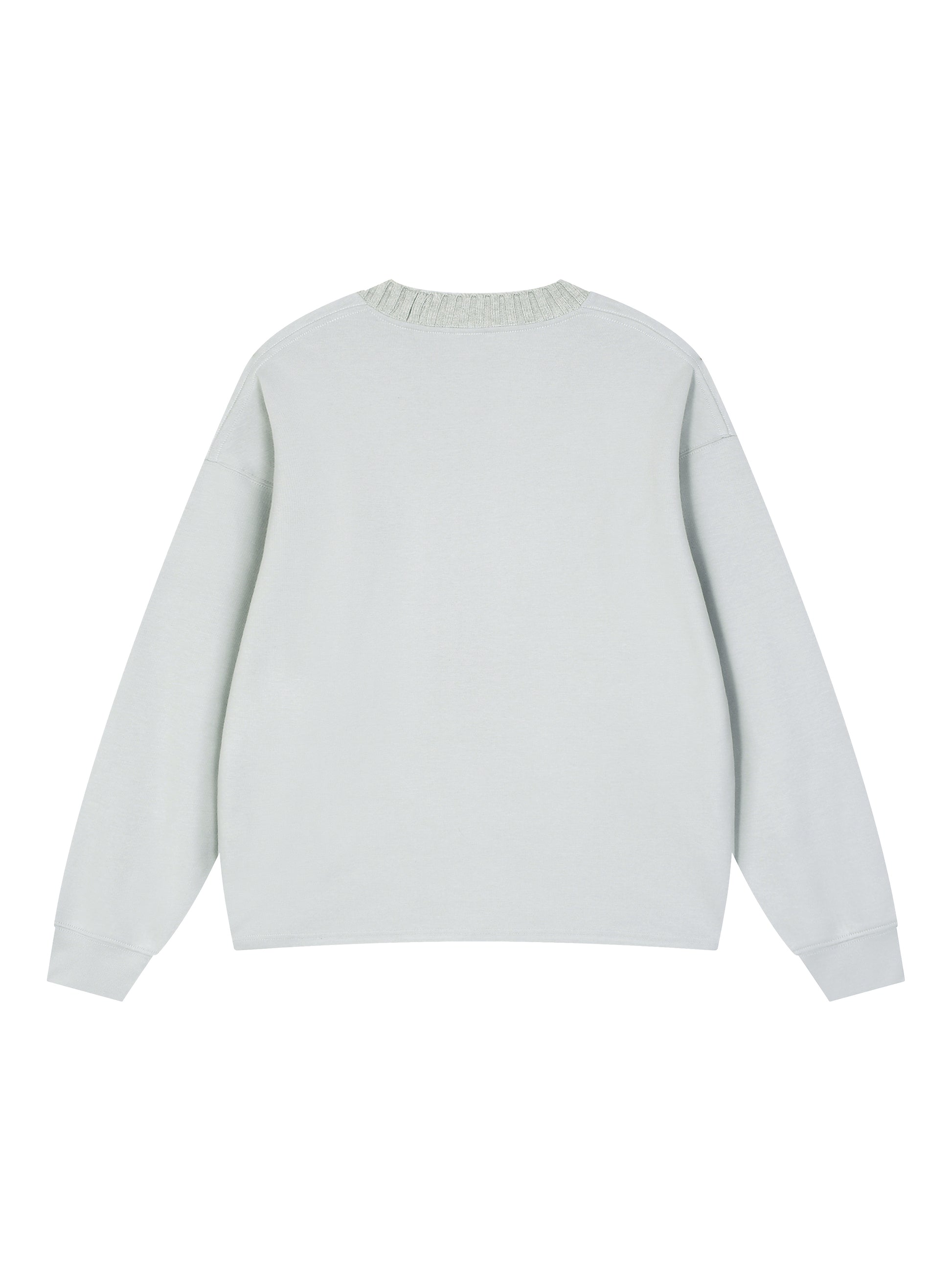 Knitted Round Neck Oversize Sweatshirt - Gorilian