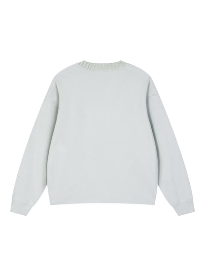 Knitted Round Neck Oversize Sweatshirt - Gorilian