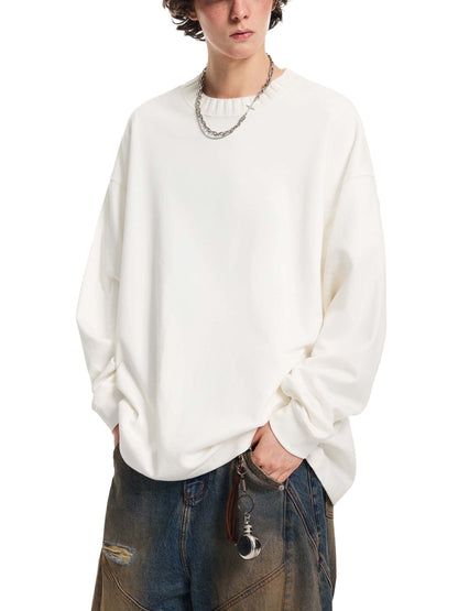 Knitted Round Neck Oversize Sweatshirt - Gorilian