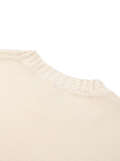 Knitted Round Neck Oversize Sweatshirt - Gorilian