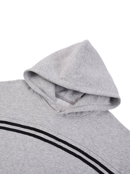 Sun Fade Contrast Tape Fleece Hoodie - Gorilian