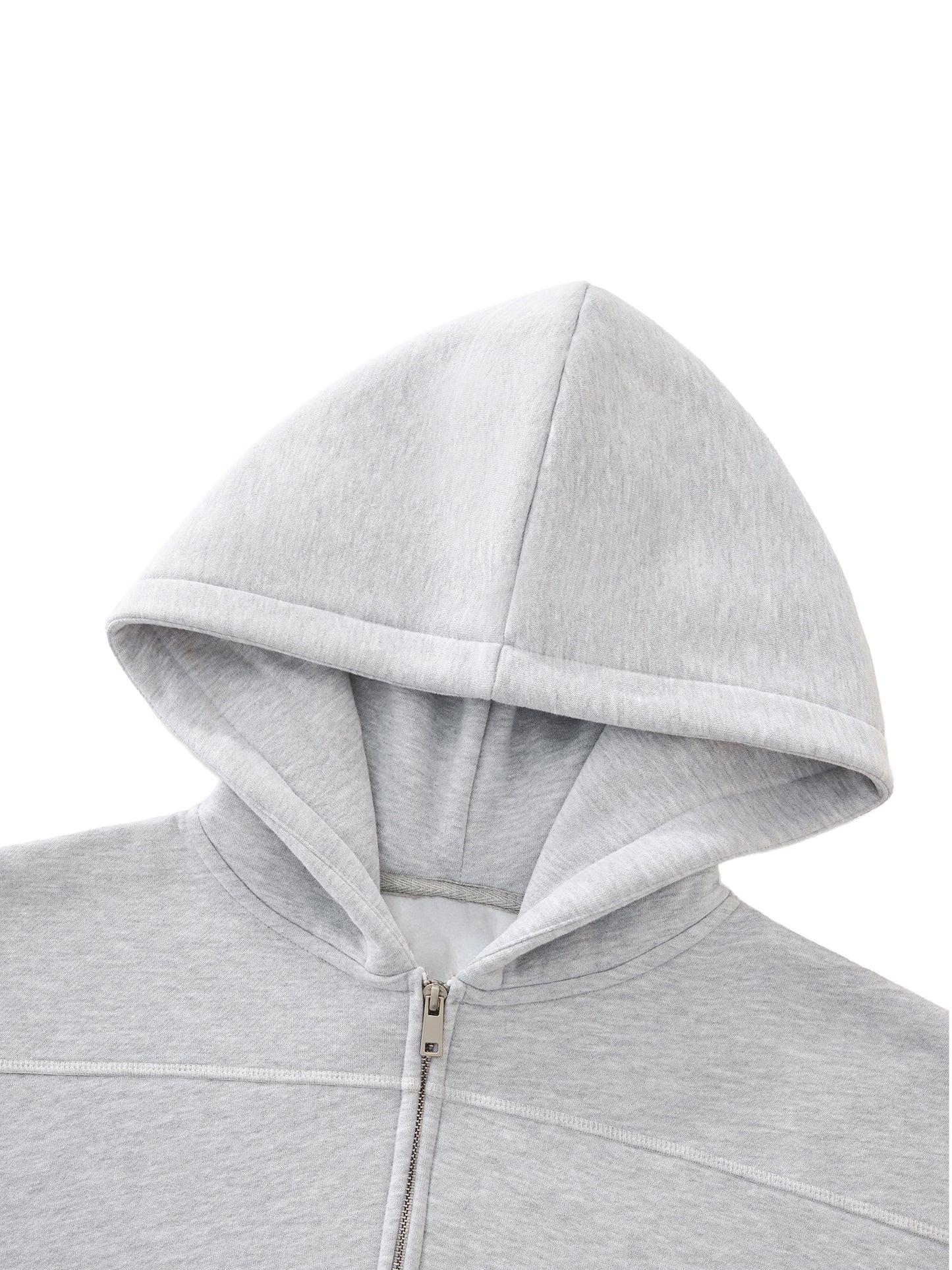 Contrast-Stitched Boxy Fleece Hoodie – “The World is Yours” - Gorilian