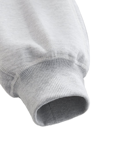 Contrast-Stitched Boxy Fleece Hoodie – “The World is Yours” - Gorilian