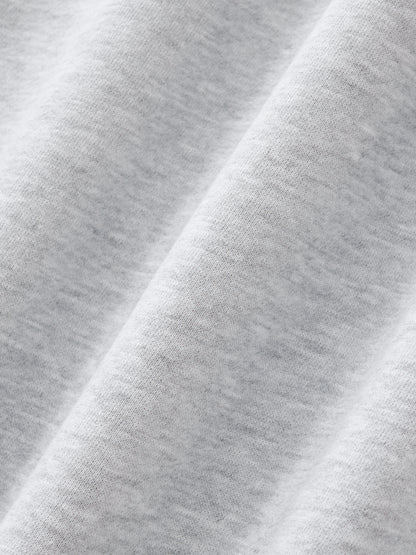 Contrast-Stitched Boxy Fleece Hoodie – “The World is Yours” - Gorilian