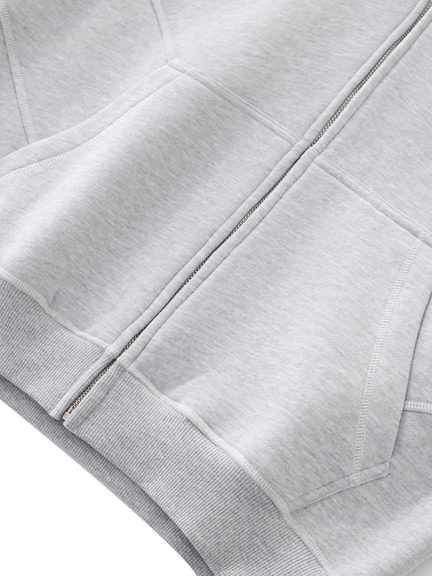 Contrast-Stitched Boxy Fleece Hoodie – “The World is Yours” - Gorilian