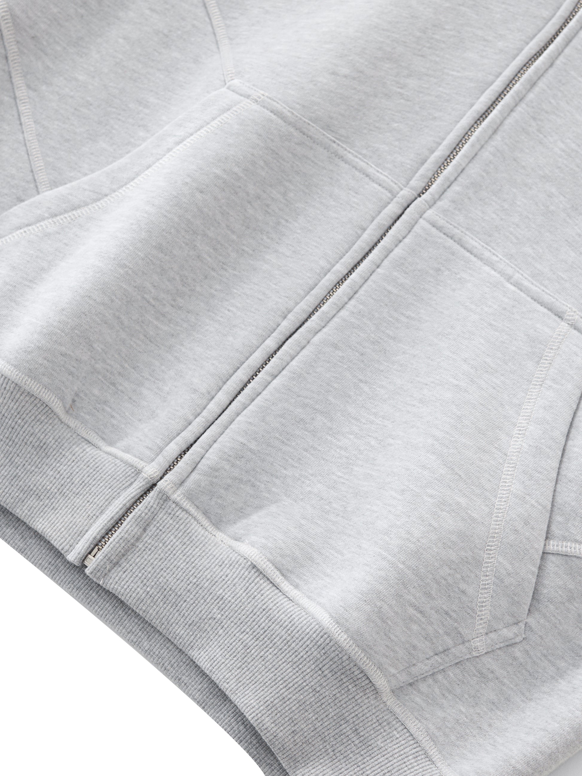 Contrast-Stitched Boxy Fleece Hoodie – “The World is Yours” - Gorilian