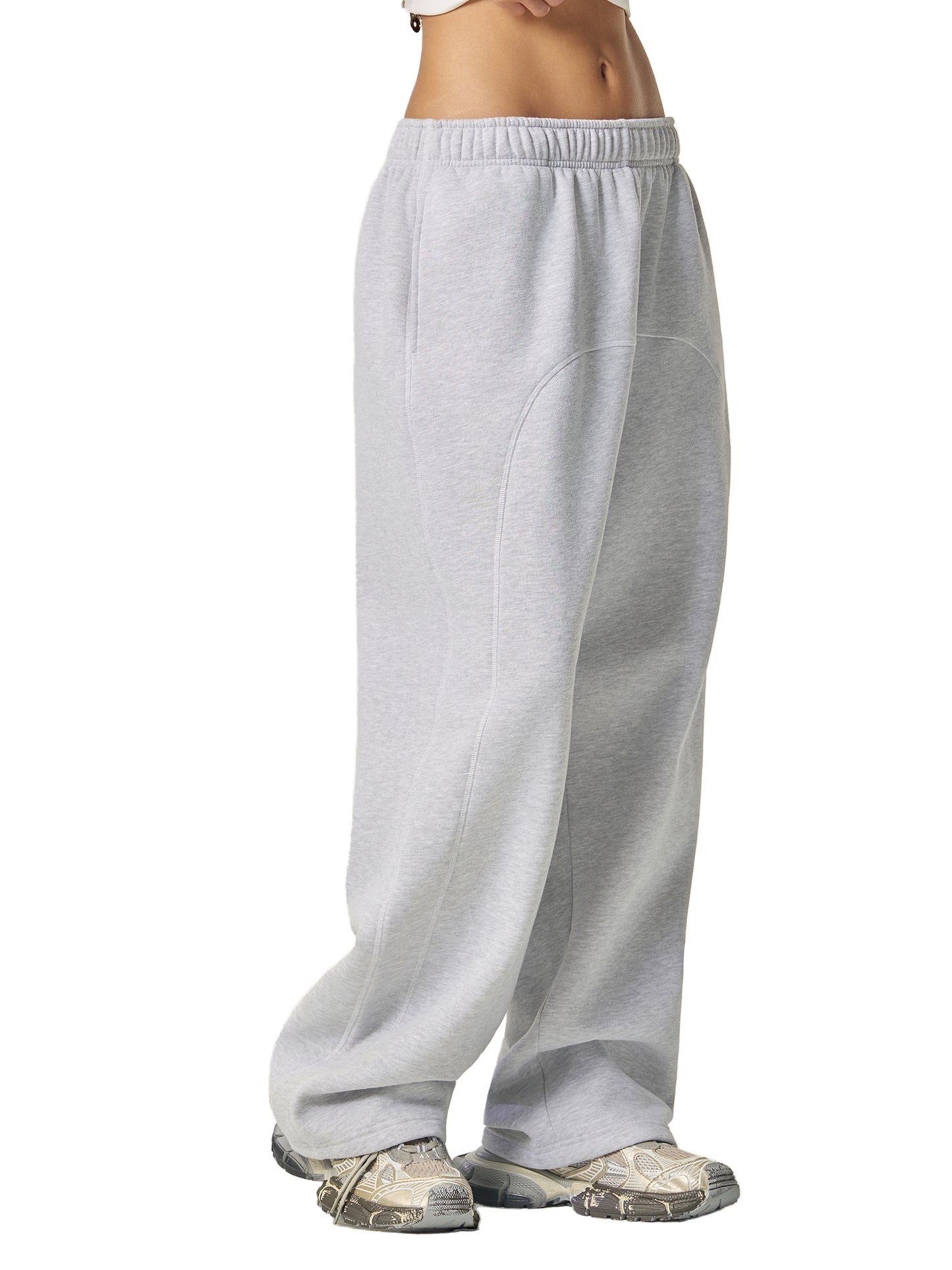 Contrast-Stitched Fleece Sweatpants - Gorilian