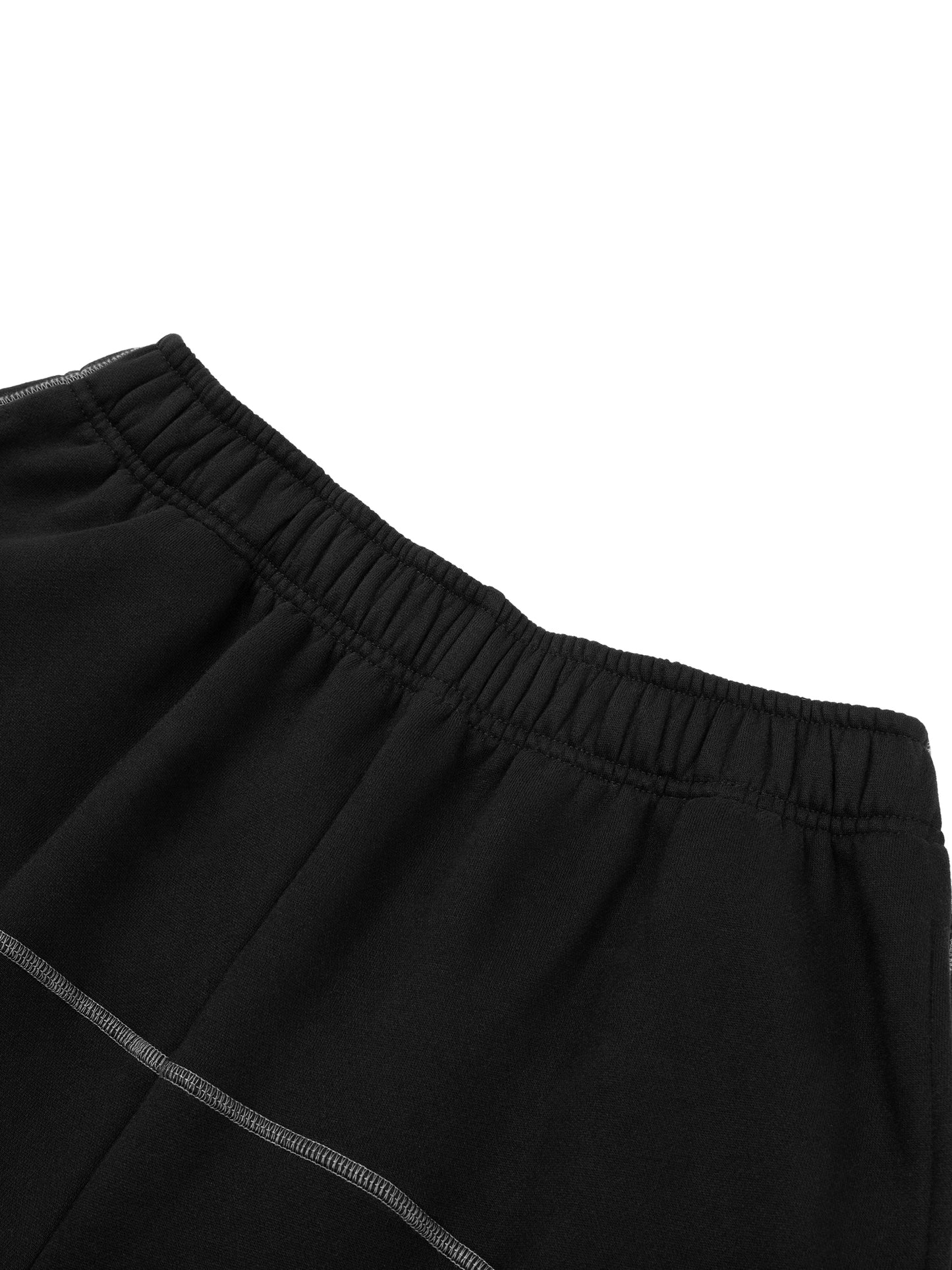 Contrast-Stitched Fleece Sweatpants - Gorilian